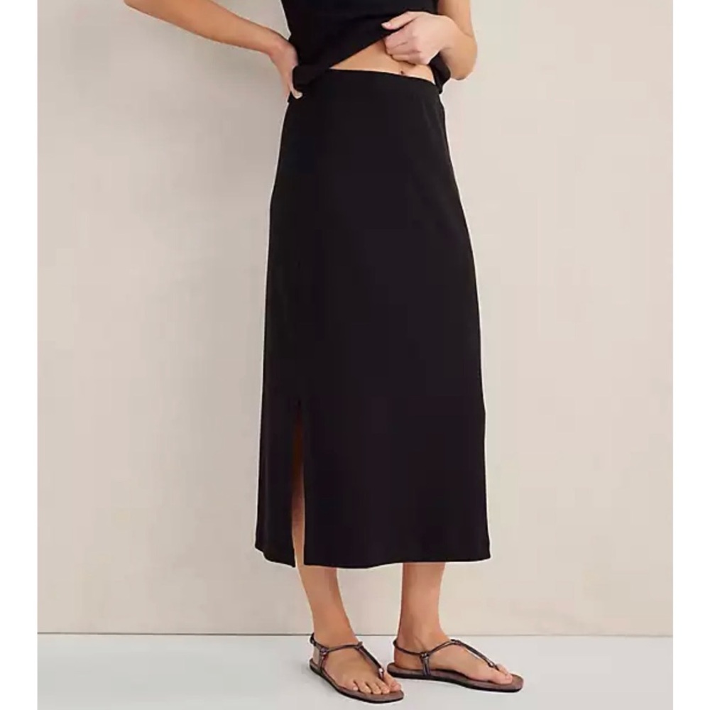 NWT Haven Well within organic cotton rubbed black skirt size s